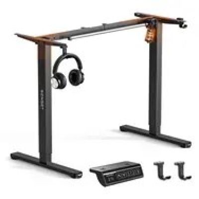 SENSE7 Nojo Light Electric Desk Frame, Black