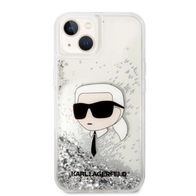 3. Karl Lagerfeld KLHCP14MLNKHCH iPhone 14 Plus 6.7" silver/silver hardcase Glitter Karl Head