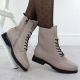 5. Women's leather ankle boots, beige, Filippo DBT7222