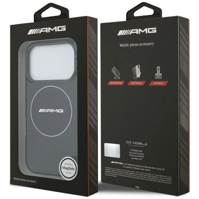 8. AMG Double Layer Transparent Smocked MagSafe Case for iPhone 17 Pro - Black