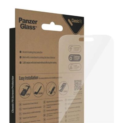 5. PanzerGlass Classic Fit antibacterial glass for iPhone 14 Pro Max