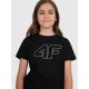 3. Girls' regular printed T-shirt 4F 4FJWSS25TTSHF2176-20S