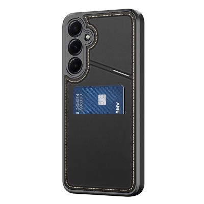 3. Dux Ducis Rafi II Case for Samsung Galaxy S25 with Stand and Wallet - Black