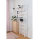 19. WOODEN AND METAL GYMNASTIC WALL BAR WITH BAR AND ACCESSORIES BENCHK 232W