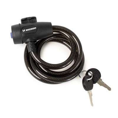2. Wozinsky WZR-K3 Cable Bicycle Lock with Key 90 cm - Black