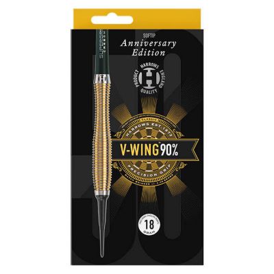 8. Harrows V-Wing 90% 50th Anniversary Edition steeltip darts