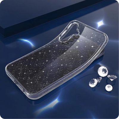 2. Tech-Protect FlexAir Case for Samsung Galaxy A56 5G - Clear Glitter