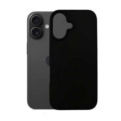 5. 3mk Silicone Case for iPhone 16 Plus - Black