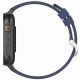 6. Smartwatch Gravity GT15-4 Blue Silicone Strap + Titanium Bracelet