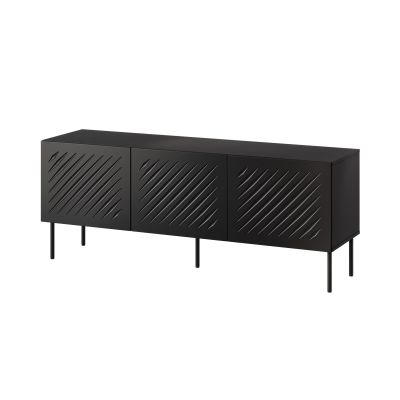 TV cabinet SIENA 150.5x40x60 black matt