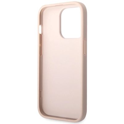7. Guess 4G Big Metal Logo case for iPhone 15 Pro - pink