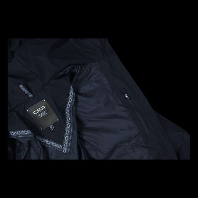 3. CMP women's winter coat with hood, waterproof, insulated, black (34K0096/N950)