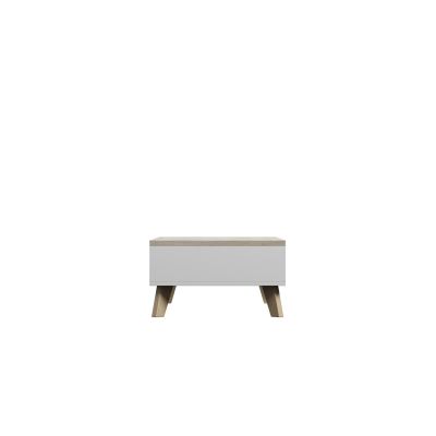 3. LOTTA 110 coffee table, white + sonoma oak