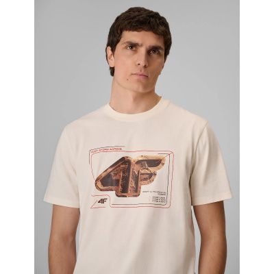3. Men's regular printed T-shirt 4F 4FRSS26TTSHM4230-11S