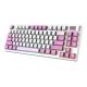 3. MSI FORGE GK600 TKL WIRELESS VIOLET Gaming Keyboard USB + Bluetooth QWERTY Spanish Pink, Purple, White