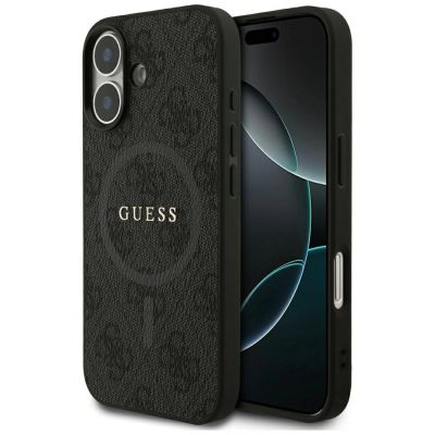 Guess 4G Ring Classic Logo MagSafe case for iPhone 17 - black