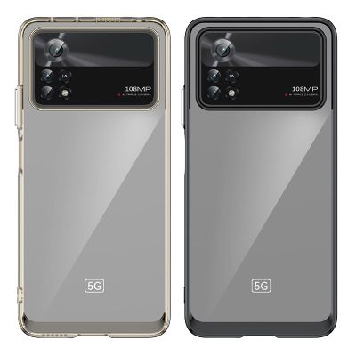 5. Outer Space Case for Xiaomi Poco X4 Pro 5G cover with a flexible frame blue
