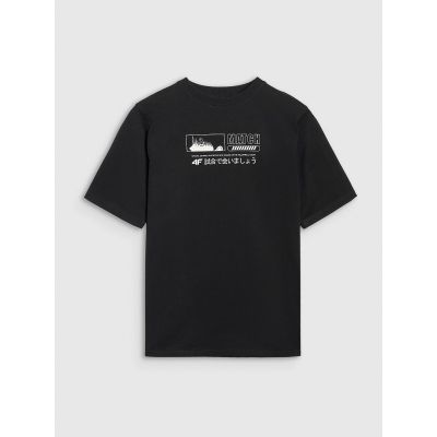 7. Boy's oversize T-shirt with print 4F 4FJRAW25TTSHM3065-20S