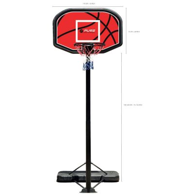2. PURE 2 IMPROVE ADJUSTABLE BASKETBALL SET 1.90-3.04M