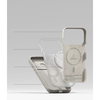 7. Ringke Silicone MagSafe Case for iPhone 18 Pro - Beige