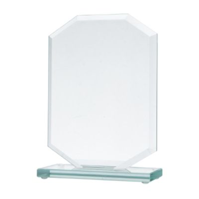 6. Glass trophy with a broken base