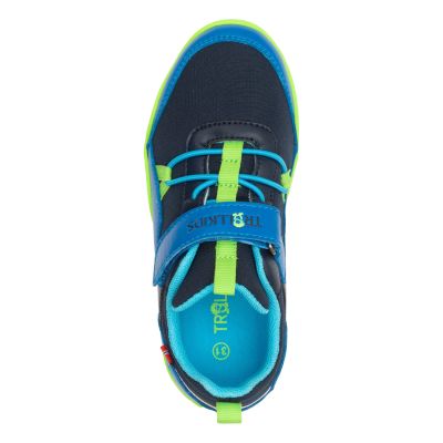 6. Trollkids Skaland Barefoot Hiker Shoes Navy/Medium Blue/Viper Green