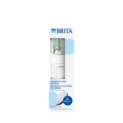6. Brita Vital filter bottle pastel green 2 discs