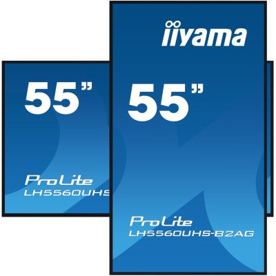 12. iiyama 55” professional 4K UHD Digital Signage display with advanced control and connectivity options.
