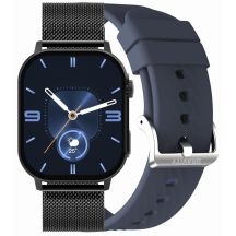 GRAVITY GT15-12 Women's Smartwatch Navy Blue Silicone Strap + Black Bracelet