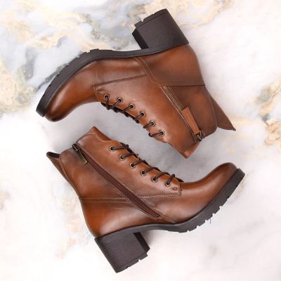 12. Potocki W WOL177B platform ankle boots in camel
