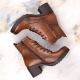 12. Potocki W WOL177B camel high heel and platform ankle boots