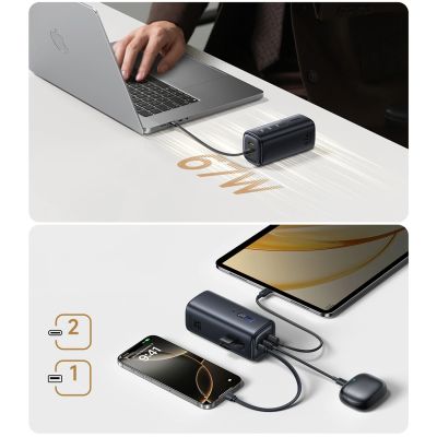 10. Baseus EnerGeek GX11 MiFi 20000mAh 67W Power Bank with Wi-Fi Function - Black