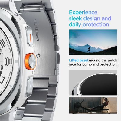 11. Spigen Modern Fit Band Bracelet for Samsung Galaxy Watch Ultra 47mm - Silver