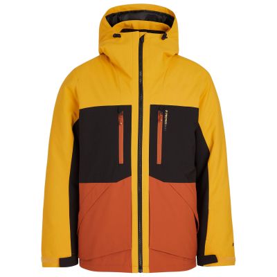 Protest PRTGOOZ men's snowboard jacket with waterproof zipper, yellow (P6710722/216)
