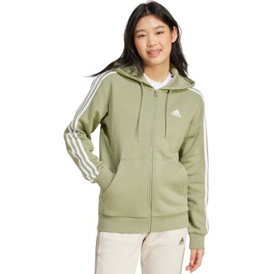 7. adidas Essentials 3-Stripes Full-Zip Fleece Sweatshirt W JP2352