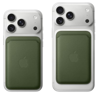 3. Apple iPhone FineWoven Wallet with MagSafe – Moss