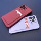 6. Card Armor Case Pouch Cover for iPhone 13 Pro Card Wallet Silicone Air Bag Armor Case Orange