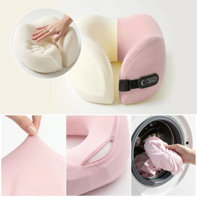 3. Tech-Protect ComfortRest Travel Pillow - Pink
