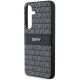 5. DKNY Leather Mono Stripe & Metal Logo case for Samsung Galaxy S24 - black