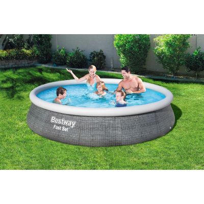 5. Bestway 57376 Fast Set Expansion Pool 396x84