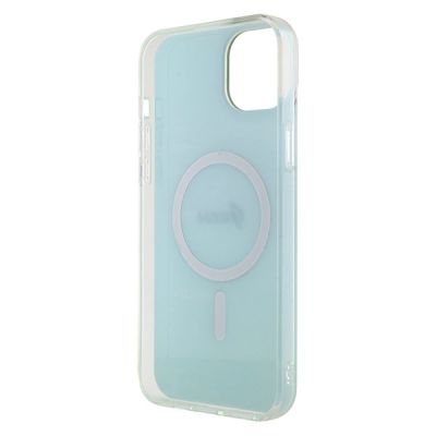 7. Guess GUHMP15MHITSQ iPhone 15 Plus 6.7" turquoise/turquoise hardcase IML Iridescent MagSafe