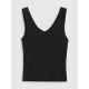 5. Women's slim ribbed knit top 4F 4FRSS26TSLEF337-20S