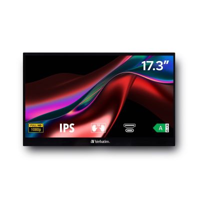 8. Verbatim 49593 Computer Monitor 43.9 cm (17.3") 1920 x 1080 pixels Full HD LCD Touchscreen Black