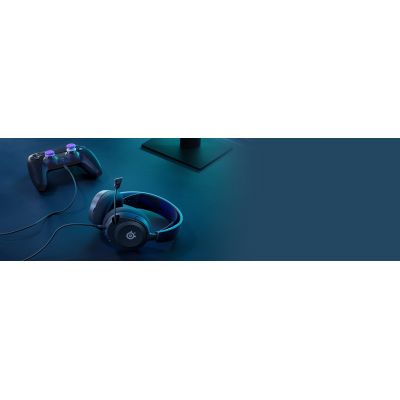 5. Steelseries Arctis Nova 1P Wired Headband Gaming Headset Black