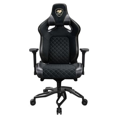 9. COUGAR CGR-T2F-GLB Universal Gaming Chair with Padded Upholstered Seat, Black