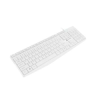 4. NATEC NAUTILUS US SLIM KEYBOARD WHITE NKL-1951