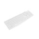 4. NATEC NAUTILUS US SLIM KEYBOARD WHITE NKL-1951