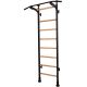 29. GYMNASTIC WOODEN AND METAL EXTENSION WALL BAR WITH METAL HANDLE IN OAK COLOUR BENCHK 511
