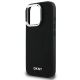 6. DKNY Plain Silver Logo MagSafe iPhone 16 Pro Max Case - Black
