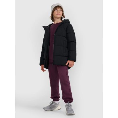 3. Boy's down jacket with synthetic filling 4F 4FJRAW25TDJAM0805-20S